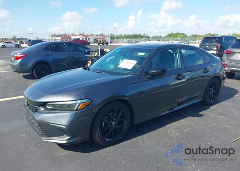 2024 Honda Civic Sport z USA, uszkodzony, nr VIN 2HGFE2F55RH591947